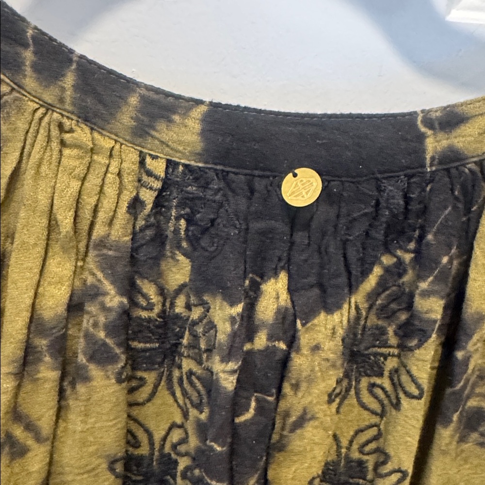 ANTIK BATIK ARTISAN Hand-Dyed Tunic Dress resort wear vacation one of a kind - Picture 10 of 12